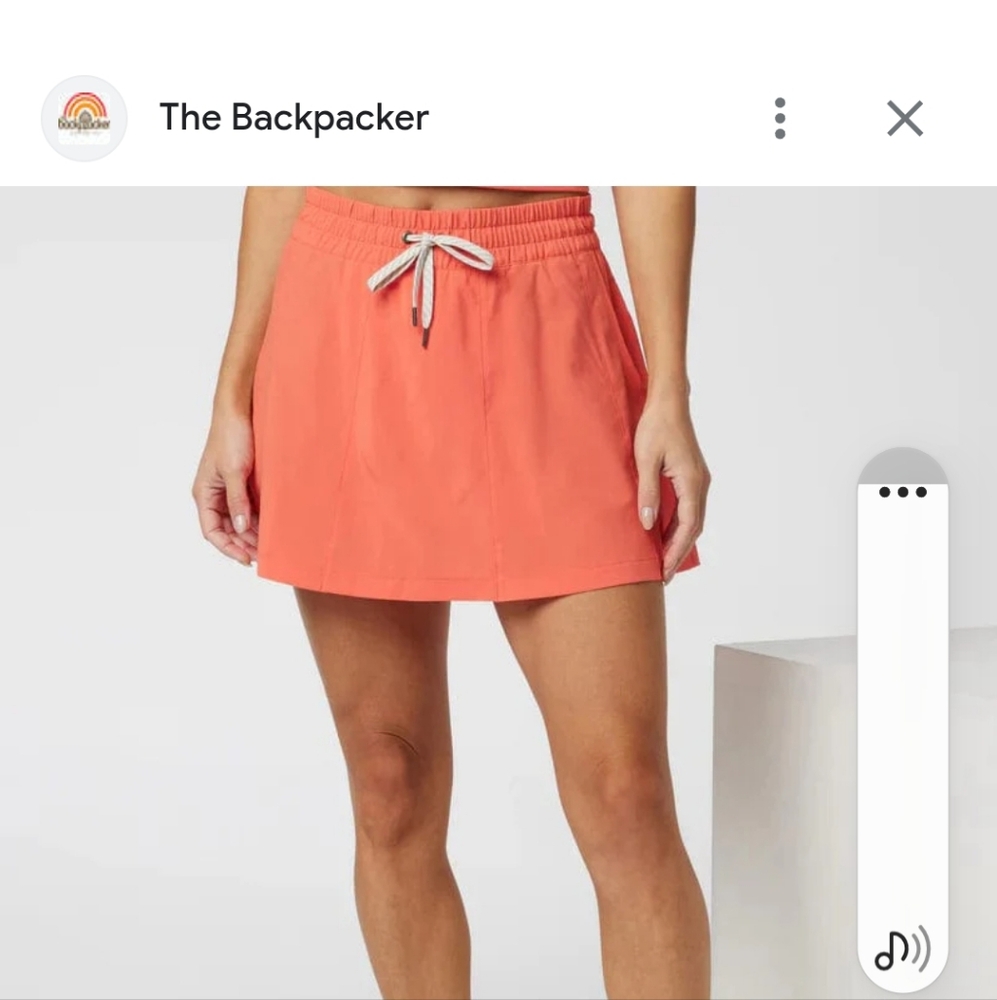 Coral Mini Skirt